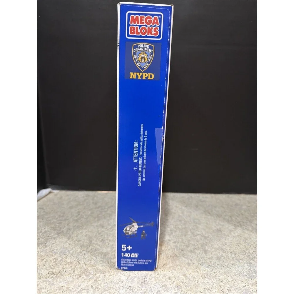 Mega Bloks World Builders Police Chopper Set #97845 [NYPD] BRAND NEW